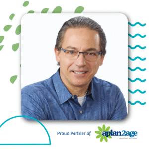 Photo of Mike George, partner of APlan2Age, who specializes in non-clinical Home Care