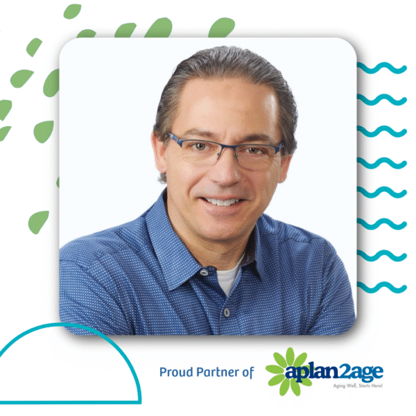 Photo of Mike George, partner of APlan2Age, who specializes in non-clinical Home Care