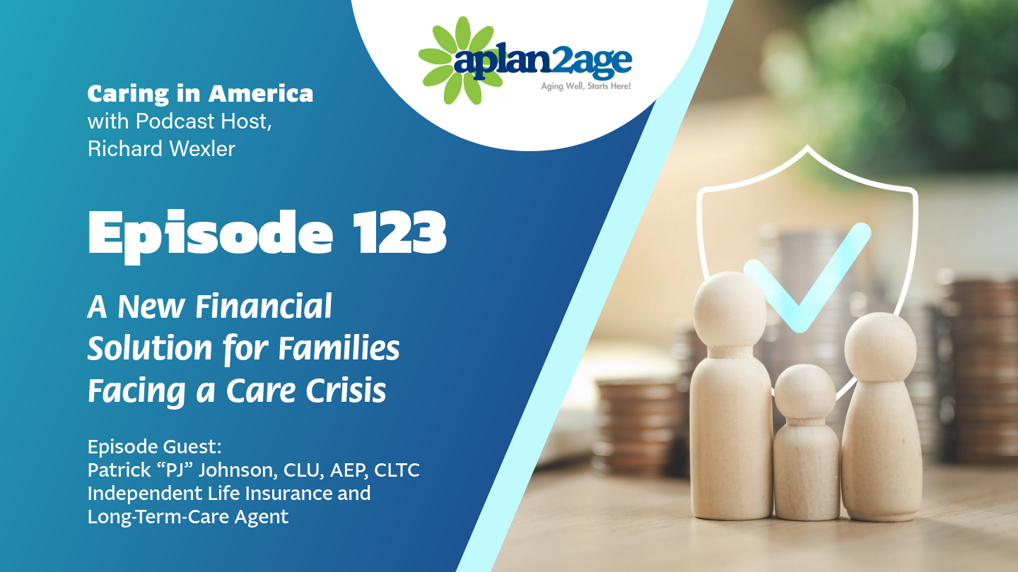 Cover of EP 123 depicting a family being shielded from financial loss when the cost of care is more than their monthly income.